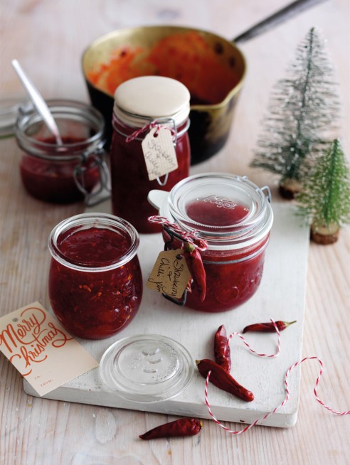 Chillied strawberry jam